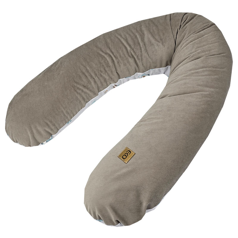 Cuscino da allattamento EKO Velvet Lion beige 180 cm - immagine 5