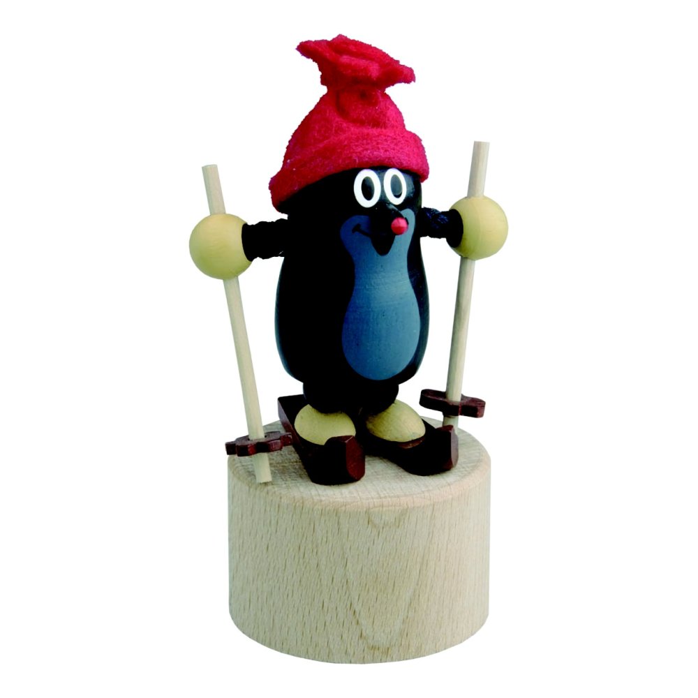 Detoa Gniotąca Figurka Krecik na nartach