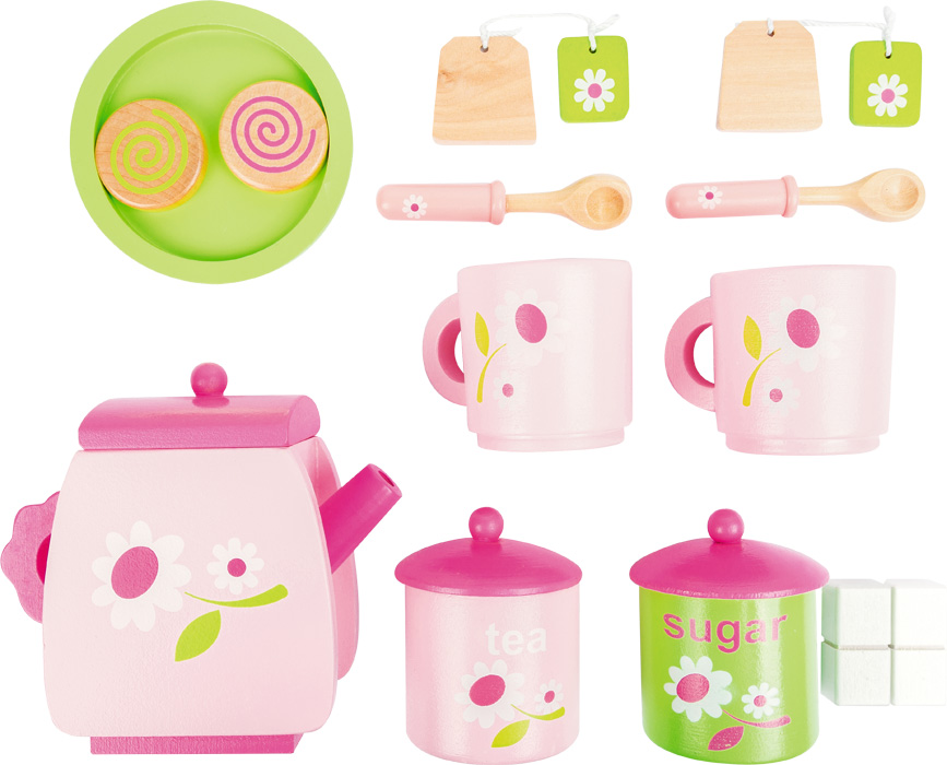small foot Drewniany zestaw do herbaty Rose - obrazek 4