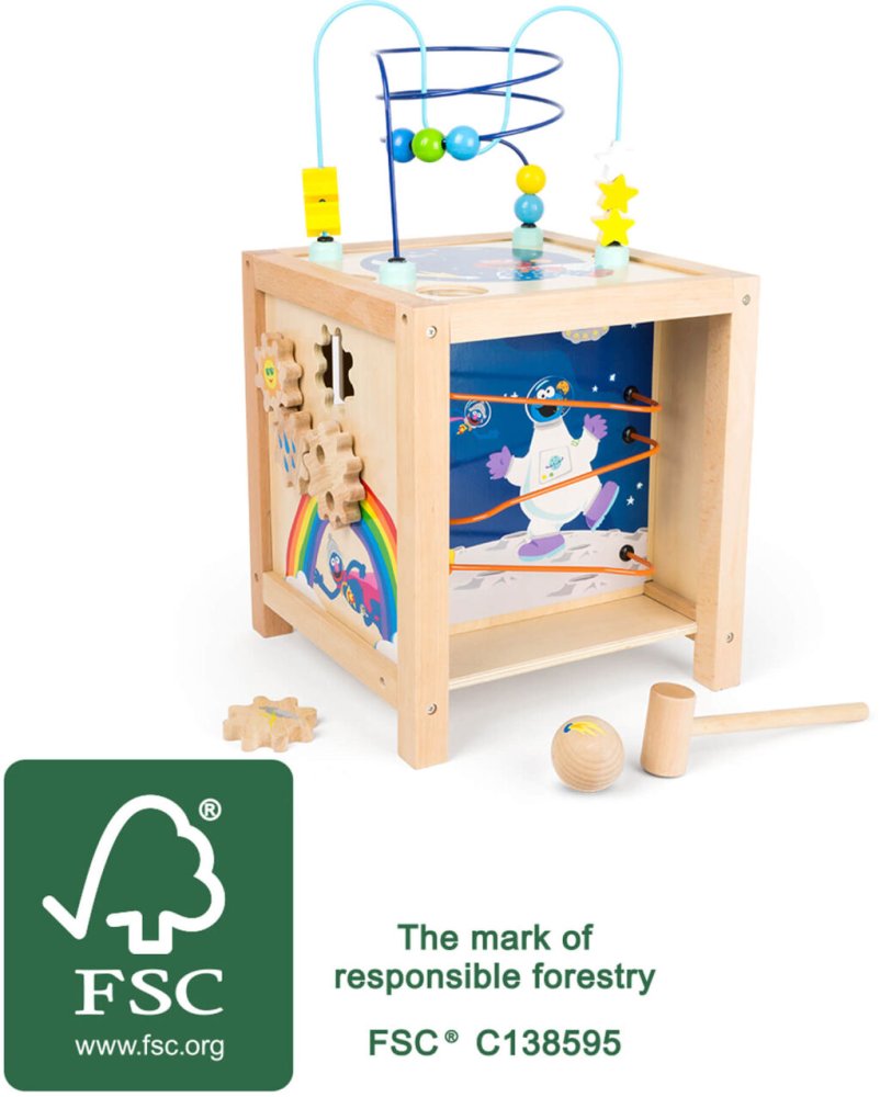 small foot Cubo de Actividades ¡Ábrete Sésamo!