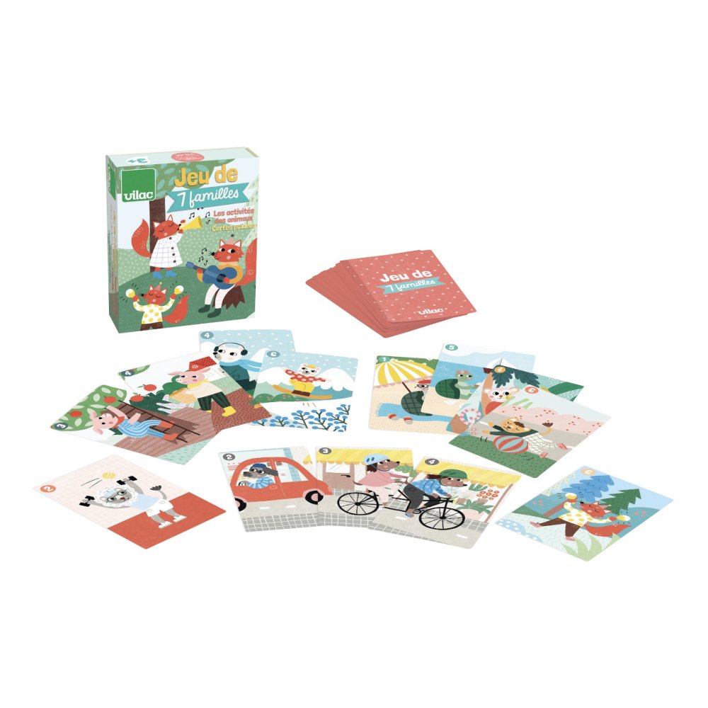 Vilac Jeu de cartes 7 familles animaux