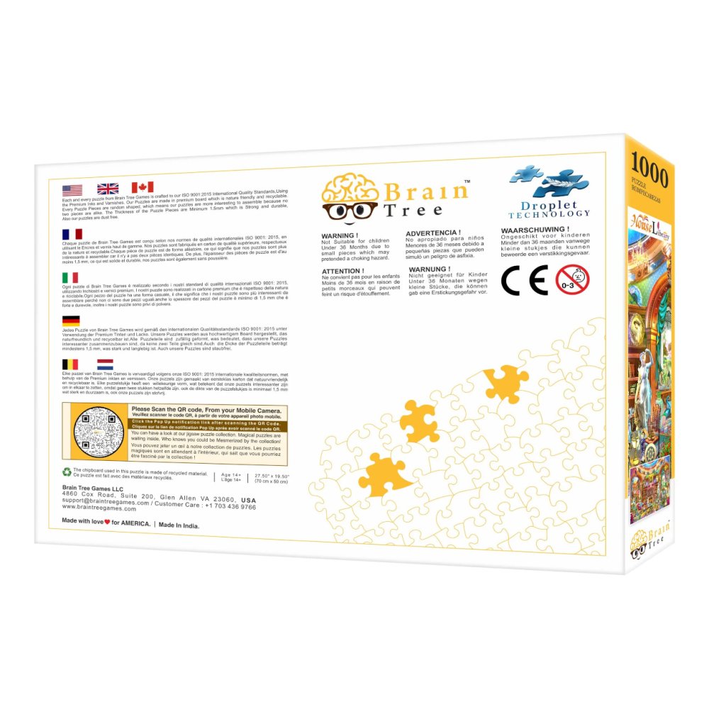 Brain Tree Puzzle Domowa biblioteka 1000 elementów - obrazek 7