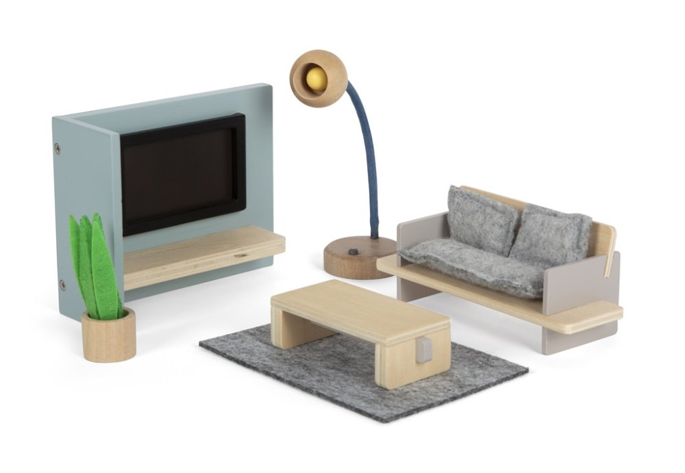 small foot Mobili per la casa delle bambole Soggiorno