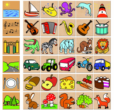 Detoa Drewniane puzzle Co kam pasuje