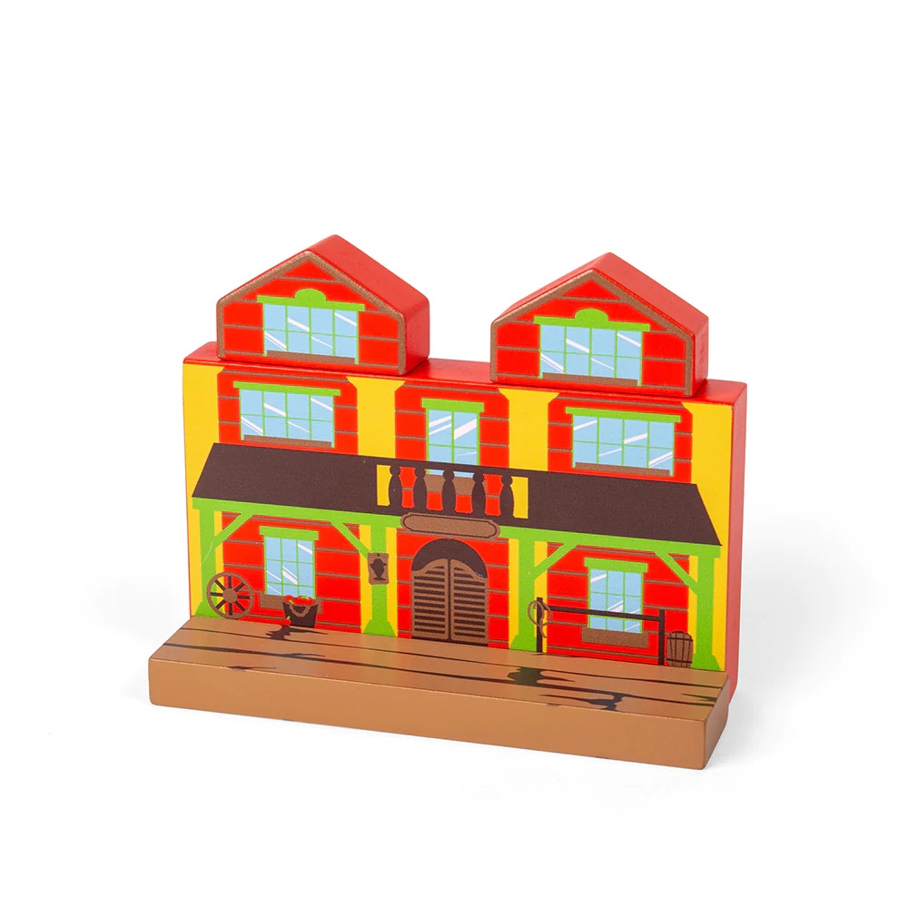Bigjigs Rail Treno in legno Far West 62 pezzi - immagine 2