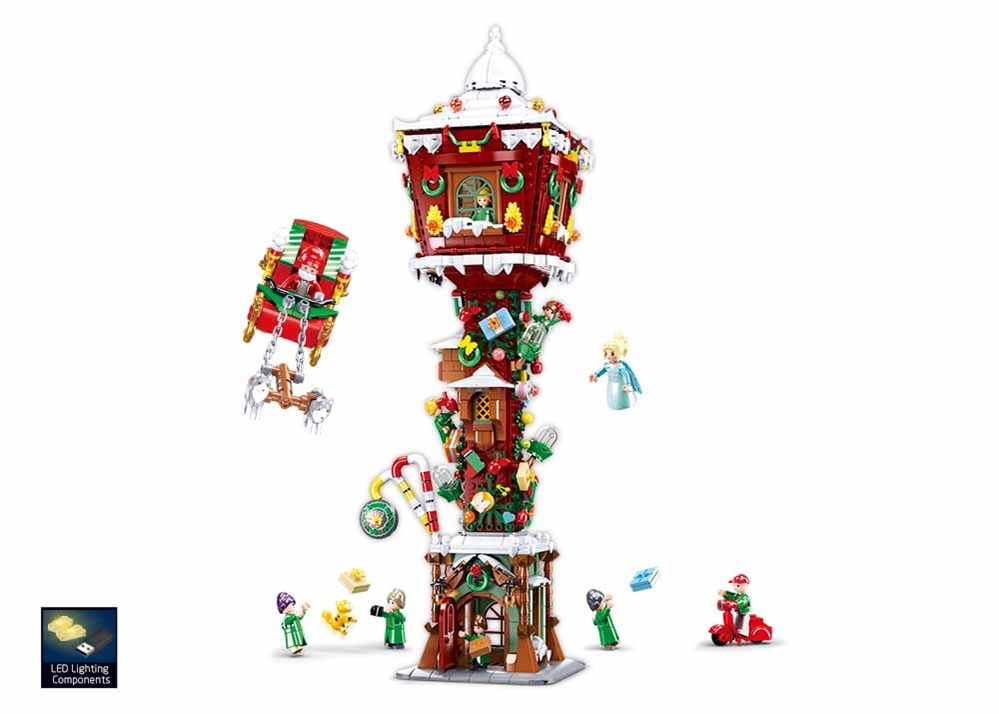 Sluban Town M38-B0990 Torre Luminosa di Natale