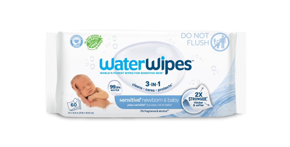 12X WATERWIPES Nedves törlőkendők Newborn&Baby 3in1 60 db (720 db) - Image 3