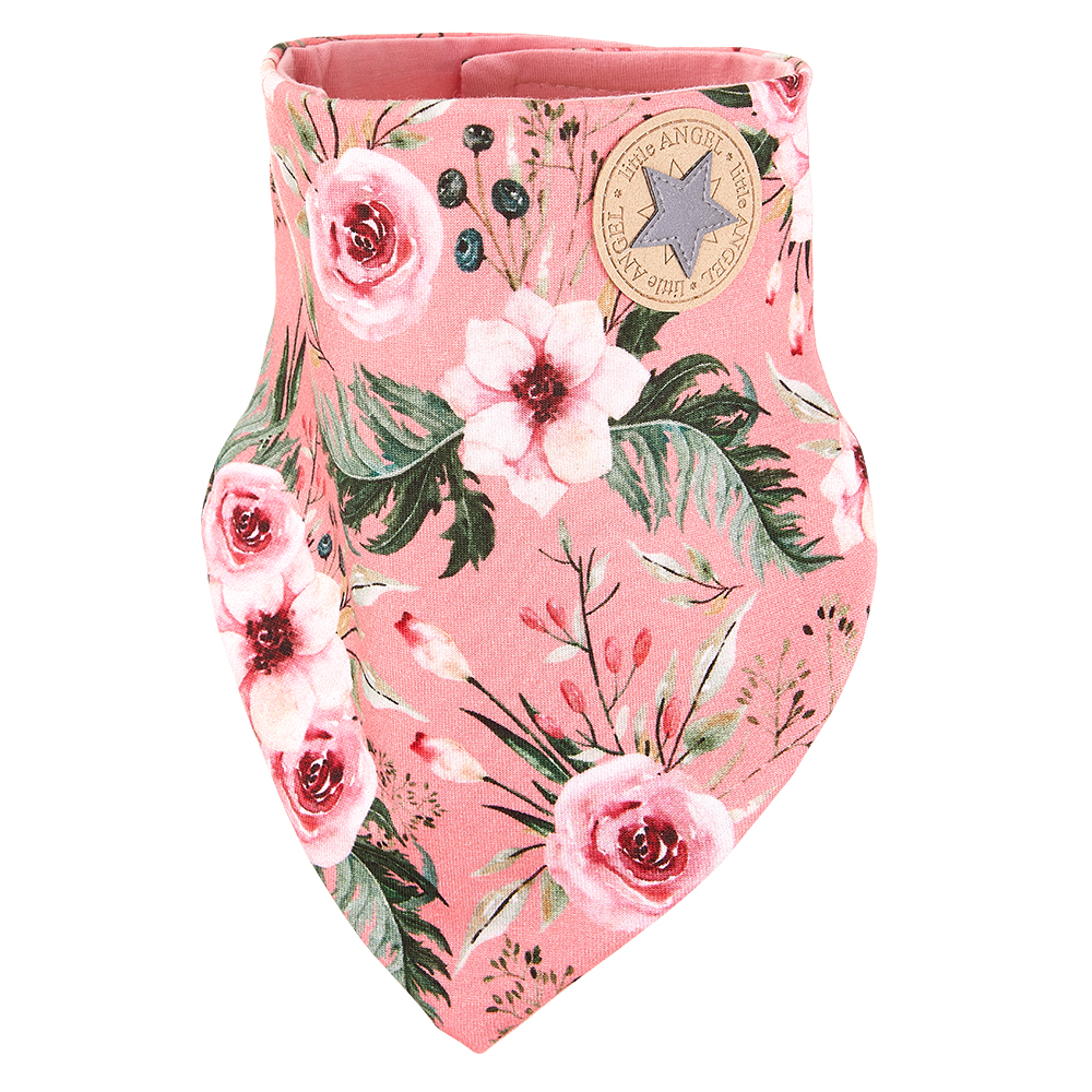 Pañuelo para el cuello con forro Outlast® - flores/rosa antiguo UNI