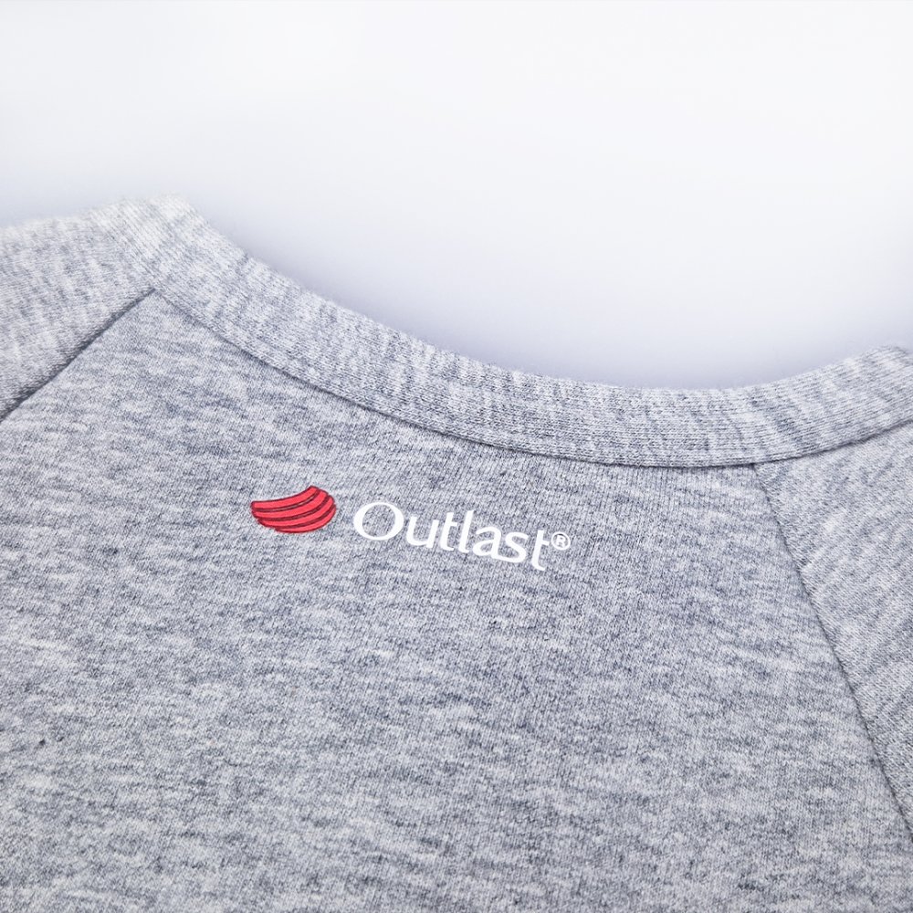 Mono con cremallera DR TISK Outlast® - mélange gris/animalitos mélange gris 86 - Imagen 3