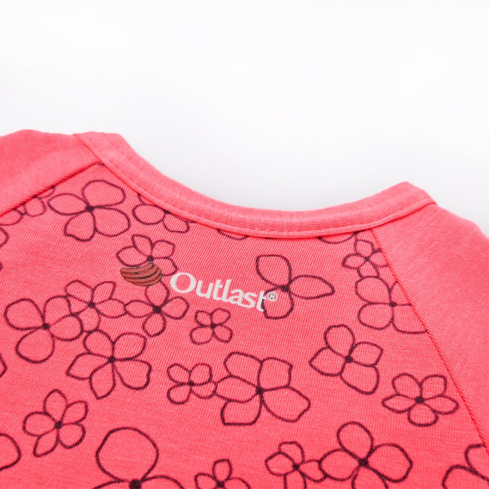 Mono corto fino ESTAMPADO Outlast® - flores de fresa 74 - Imagen 6