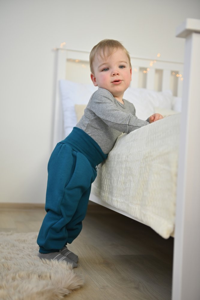 Pantalon de survêtement chaud - turquoise 116 – Image 3