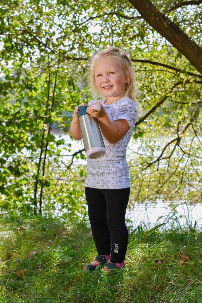 Lányka vékony póló NYOMTATÁS KR Outlast® - fehér virágok 104 - Image 7