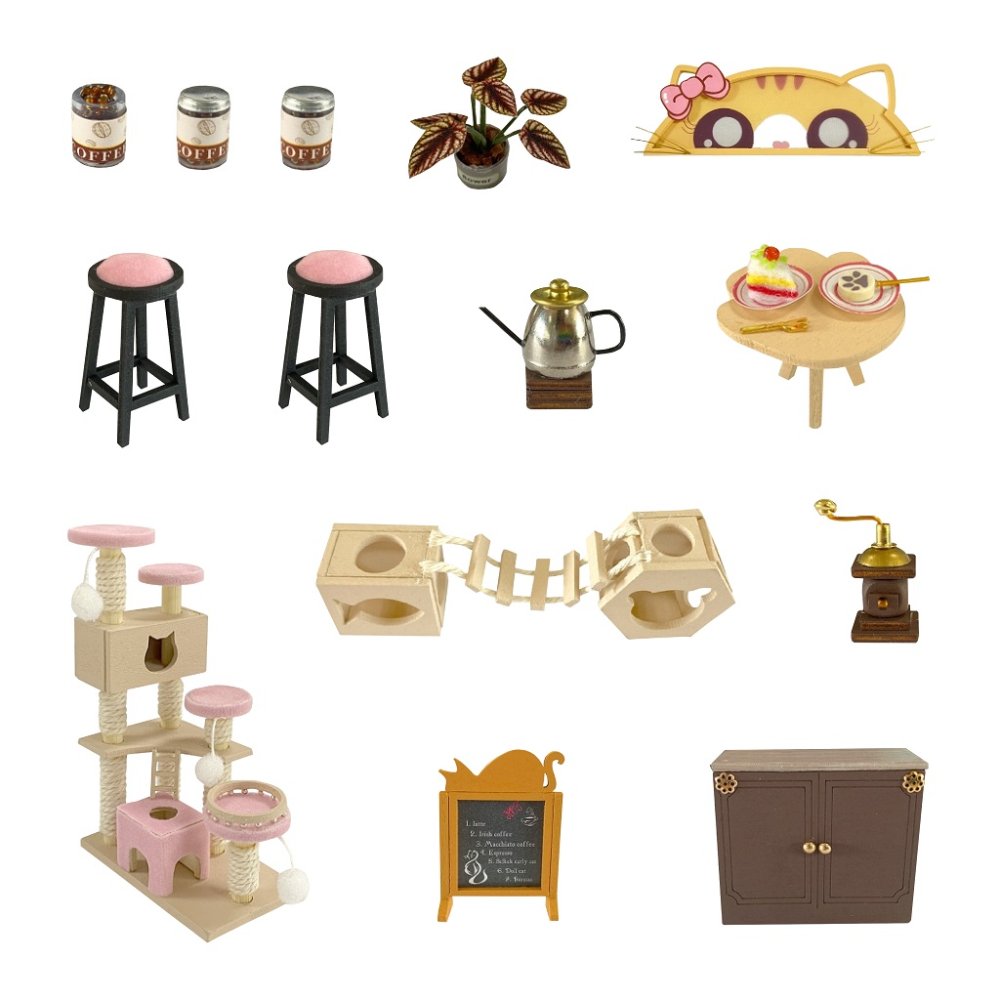 2Kids Toys miniatura domečku Kočičí kavárna se zahrádkou (obrázek 4)