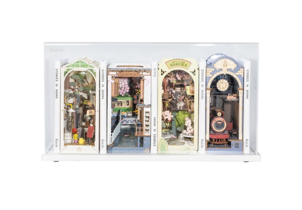 RoboTime 3D skládačka Zarážka na knihy Miniatura domečku Sakura (obrázek 3)