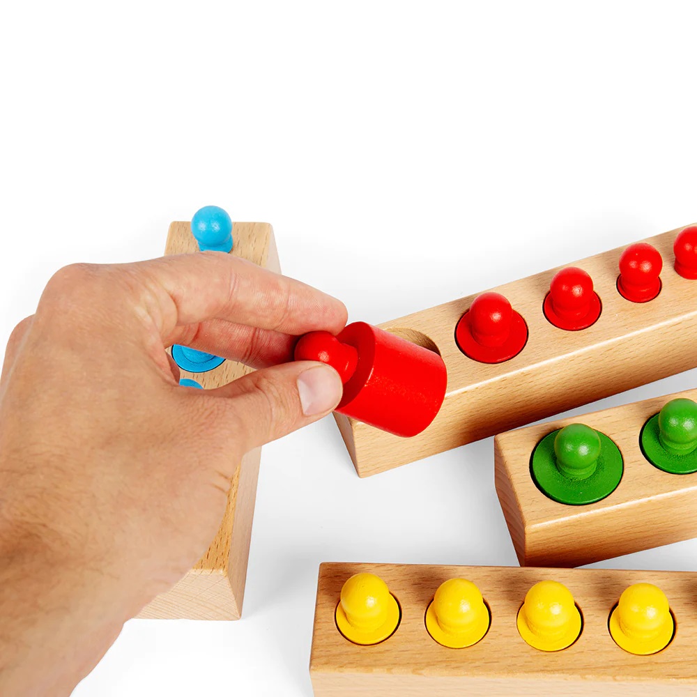 Bigjigs Toys Motorická vkládačka bloky 24 dílků (obrázek 4)