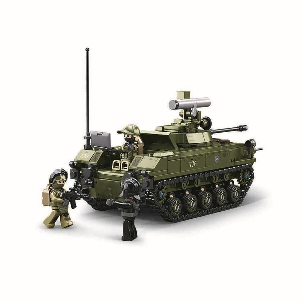 Sluban Model Bricks M38-B1250 Tank BMD-2S v měřítku 1:35