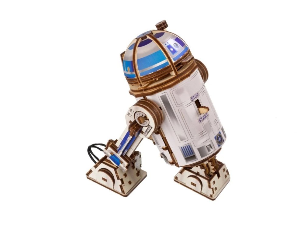 Ugears 3D dřevěná mechanická skládačka Star Wars R2-D2 (obrázek 4)