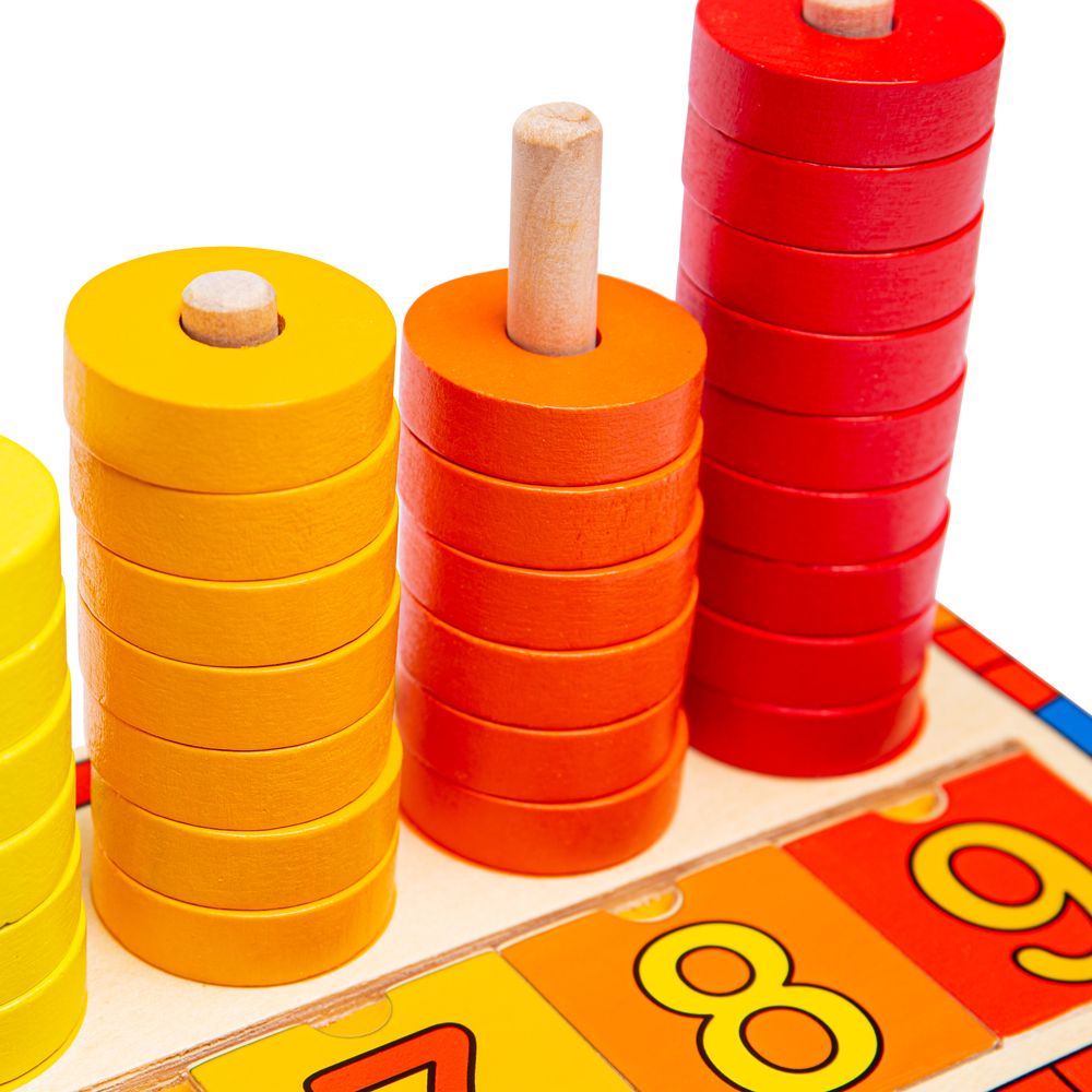 Bigjigs Toys Deska nasazování s čísly (obrázek 10)