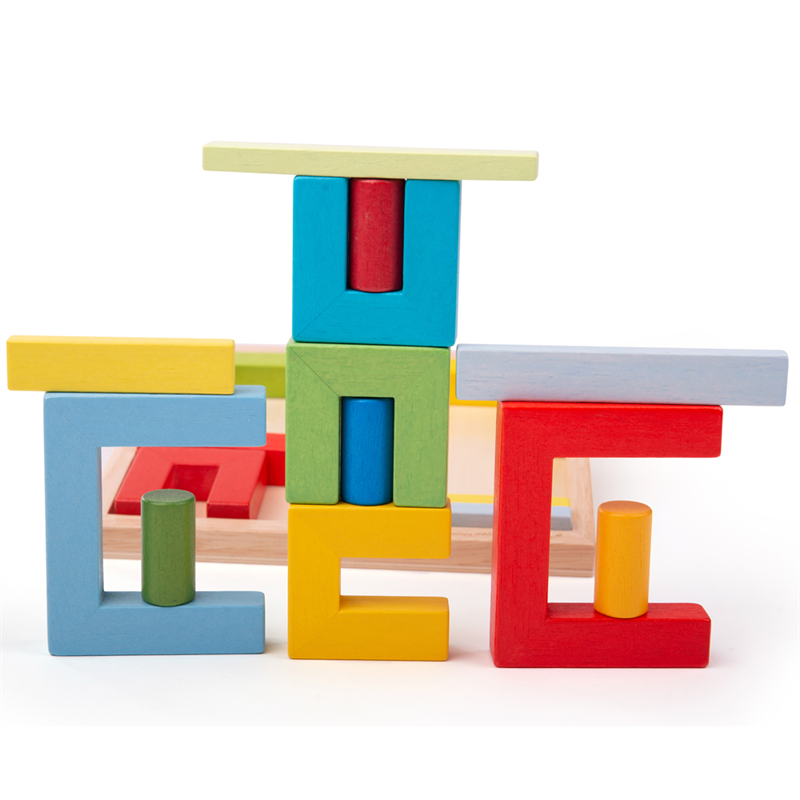 Bigjigs Toys Dřevěné skládací tvary (obrázek 3)
