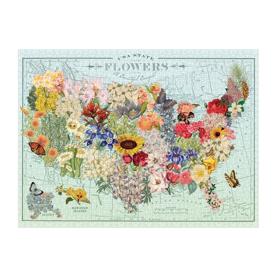 Galison Puzzle Květy USA 1000 dílků (obrázek 4)