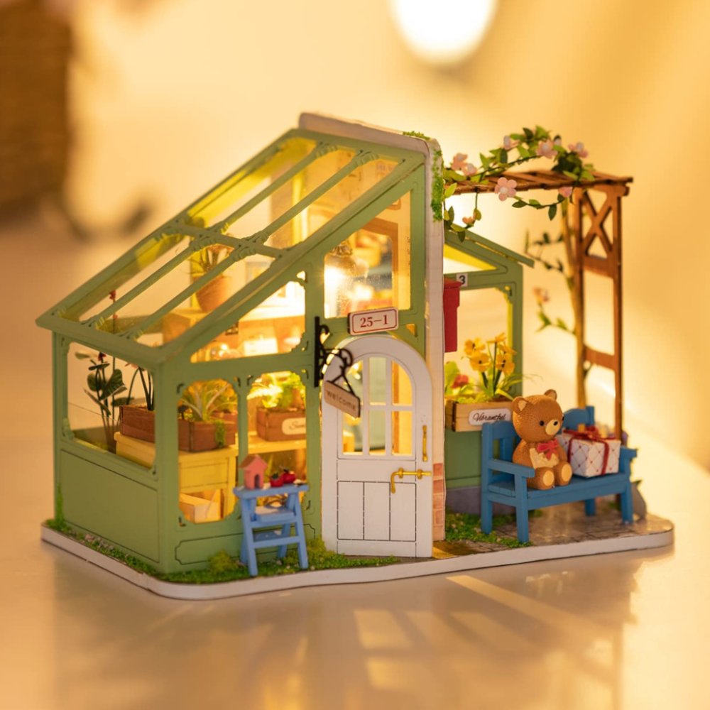 RoboTime 3D dřevěná skládačka Miniatura domečku Rozkvetlé jaro (obrázek 5)