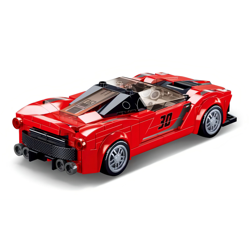 Sluban Modely M38-B0955 Červený italský sporťák (obrázek 3)