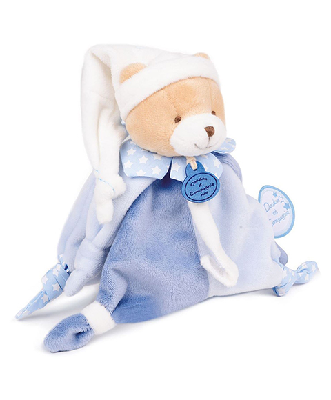 Doudou Dárková sada - Hračka s úchytem na dudlík medvídek 17 cm (obrázek 3)