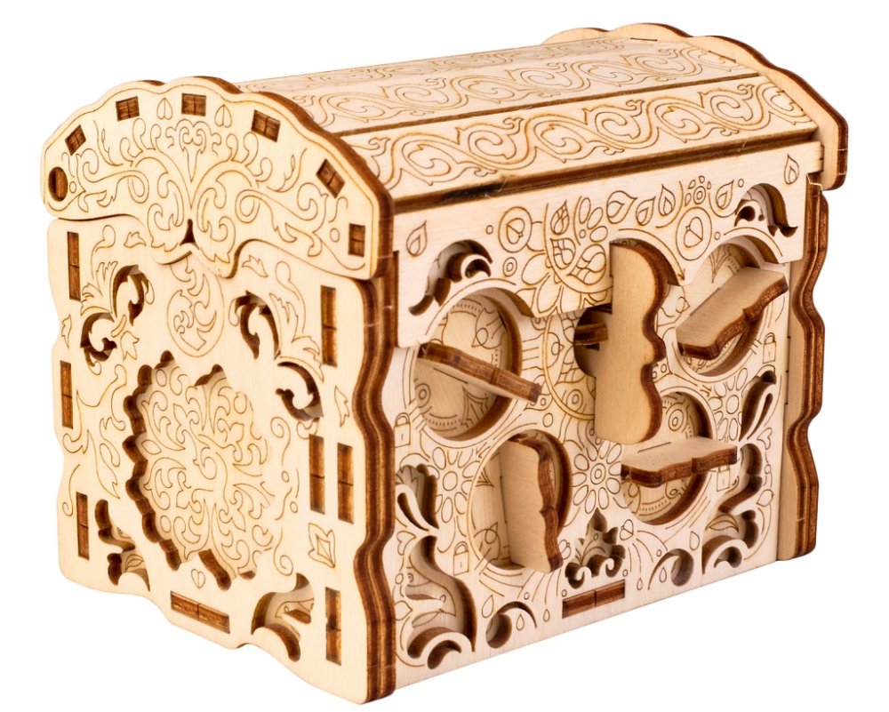 EscapeWelt 3D dřevěná skládačka hlavolamu Secret Treasure Box (obrázek 8)