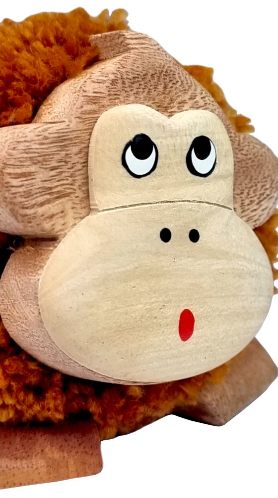 2Kids Toys Dřevěná figurka XL pompon Opice (obrázek 3)