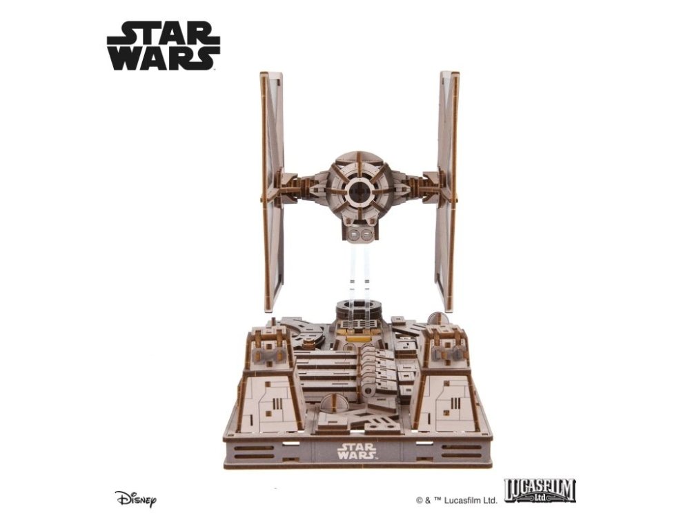 Ugears 3D dřevěná mechanická skládačka Star Wars Stíhačka TIE (obrázek 5)