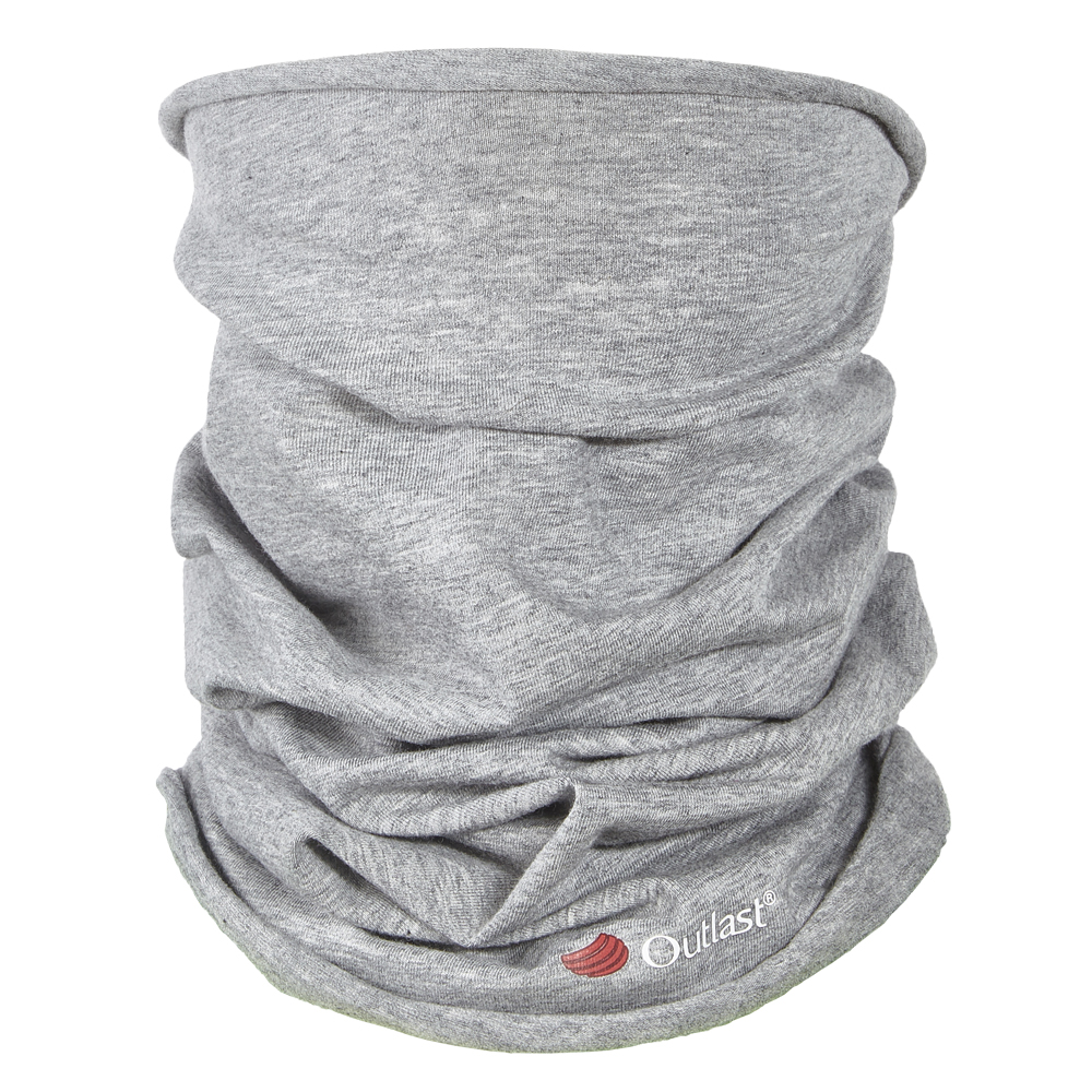 Braga de cuello multifuncional fina Outlast® - gris jaspeado