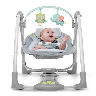 INGENUITY Swing Met Hoots&Hugs-melodie 0m+ Tot 9 Kg