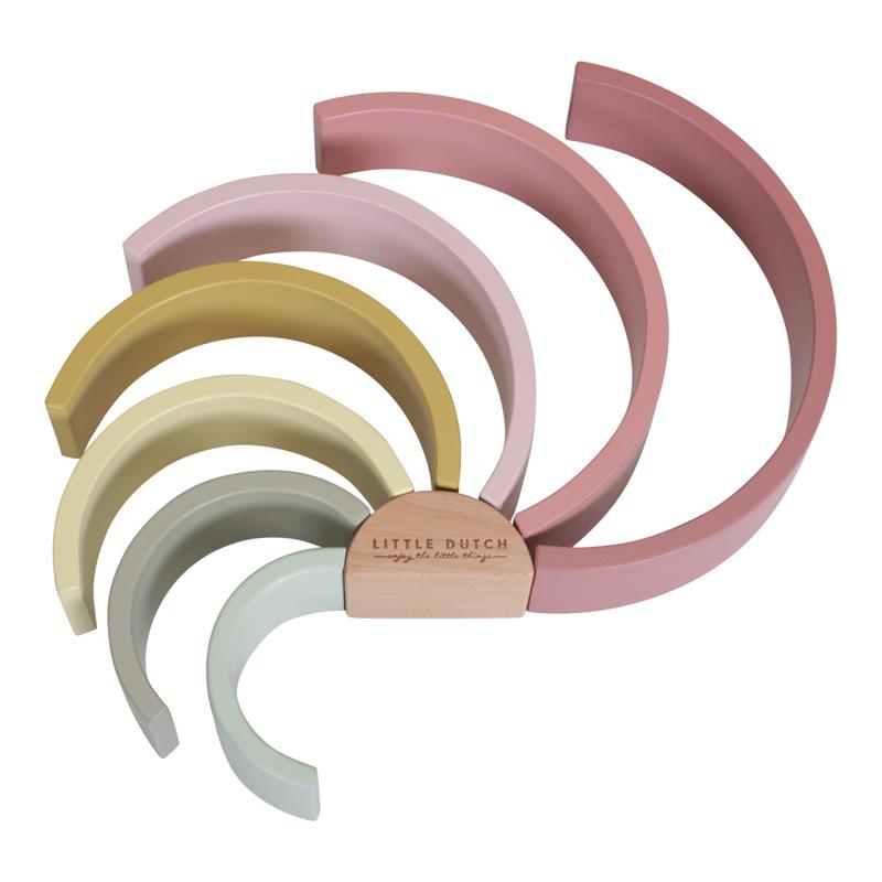 LITTLE DUTCH Skládačka duha Pink (obrázek 9)