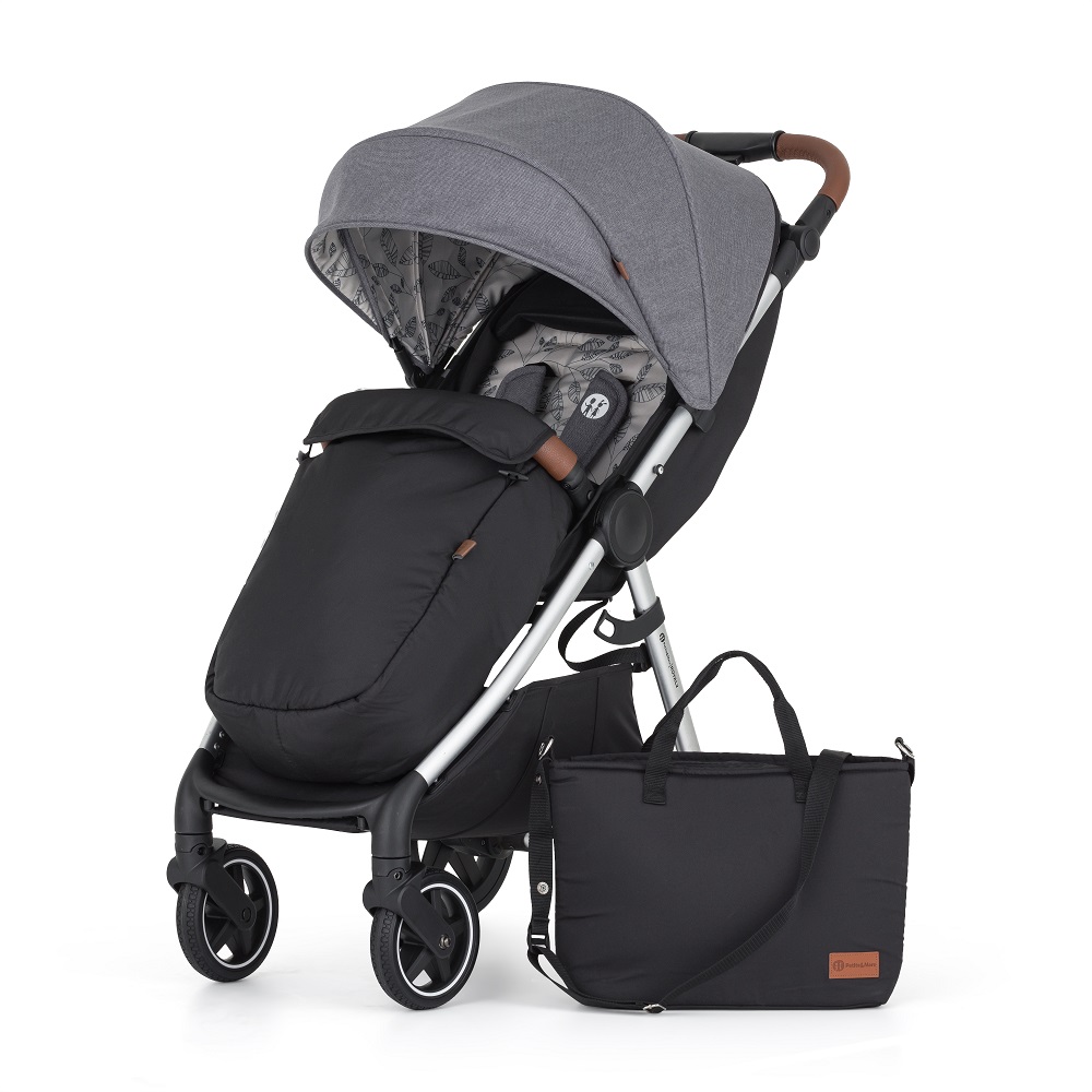 PETITE&MARS Sportvagn Royal2 Silver Ultimate Grey + PETITE&MARS Väska Jibot GRATIS