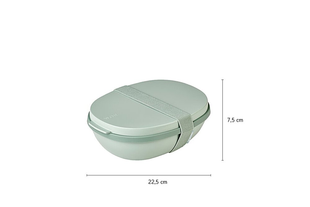 MEPAL Scatola Da Pranzo Ellipse Duo Nordic Green