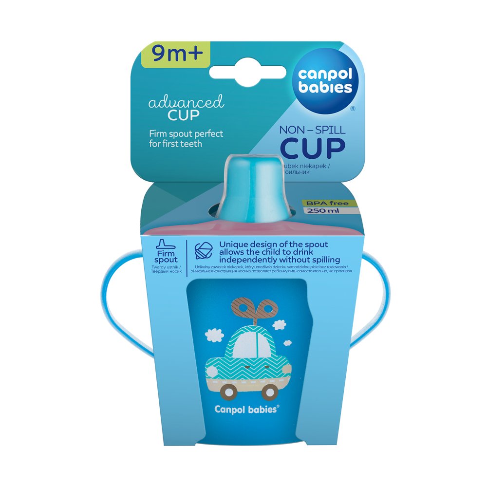 CANPOL BABIES Non-spill Cup TOYS - Blue (250 Ml)