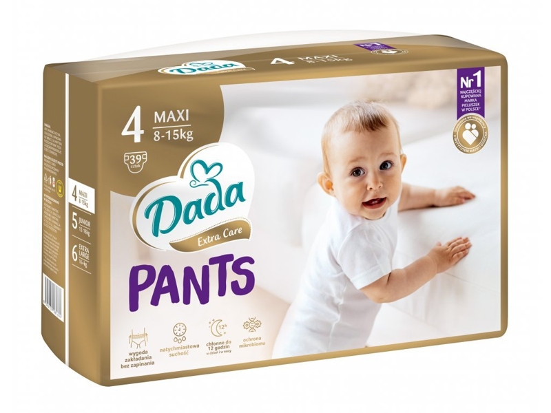 Spodnie DADA Extra Care Majtki Jednorazowe 4 Maxi (8-15 Kg) 39 Szt.