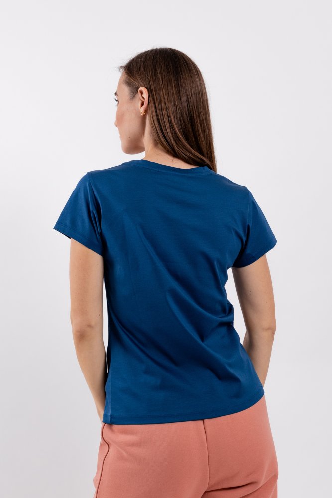 Tricou De Damă Cu Gât Rotund Be Lenka Essentials - Bleumarin XS Blue