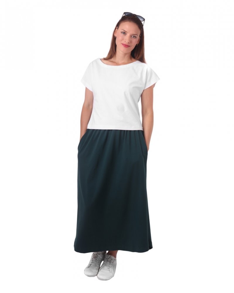Maglietta crop top Edita, bianco L/XL - immagine 3
