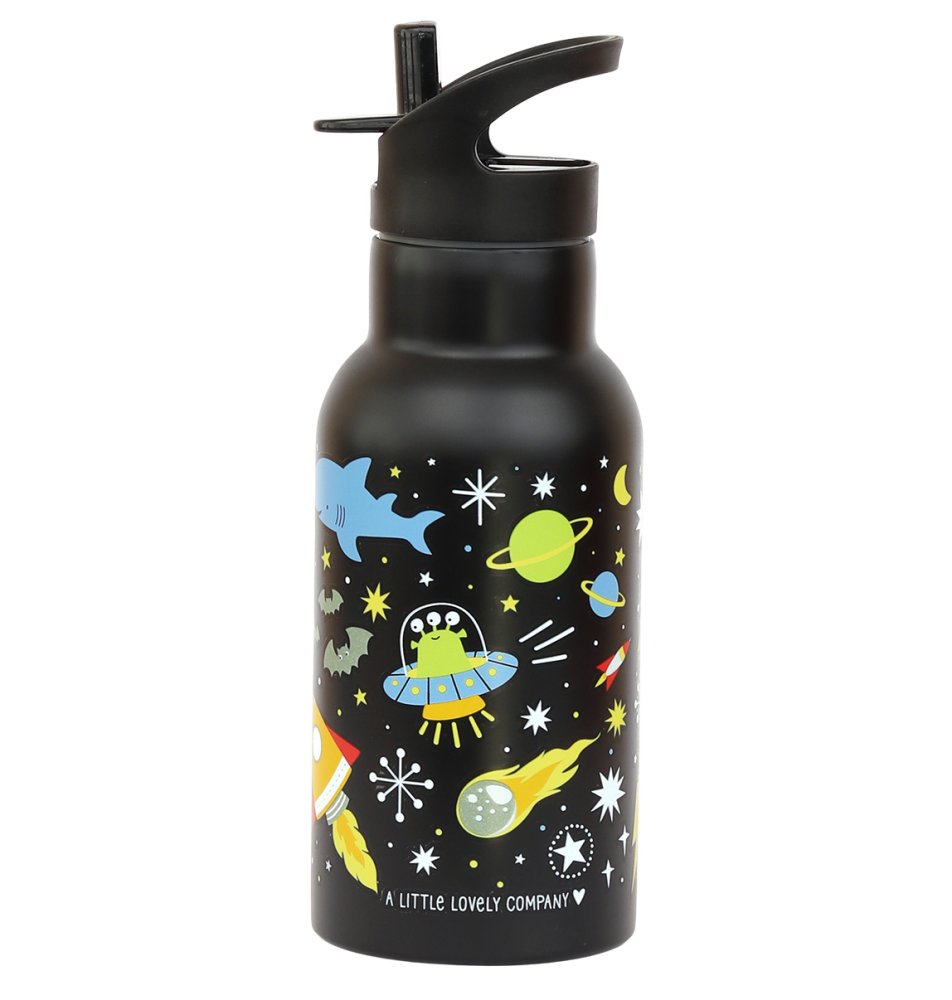 A Little Lovely Company - Borraccia in acciaio inossidabile, 350 ml - Spazio - immagine 3