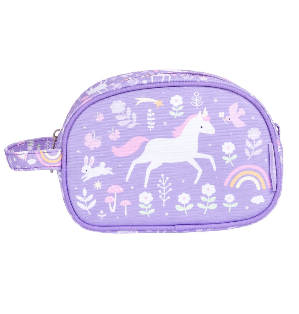 A Little Lovely Company - Trousse de toilette - Licornes et arc-en-ciel