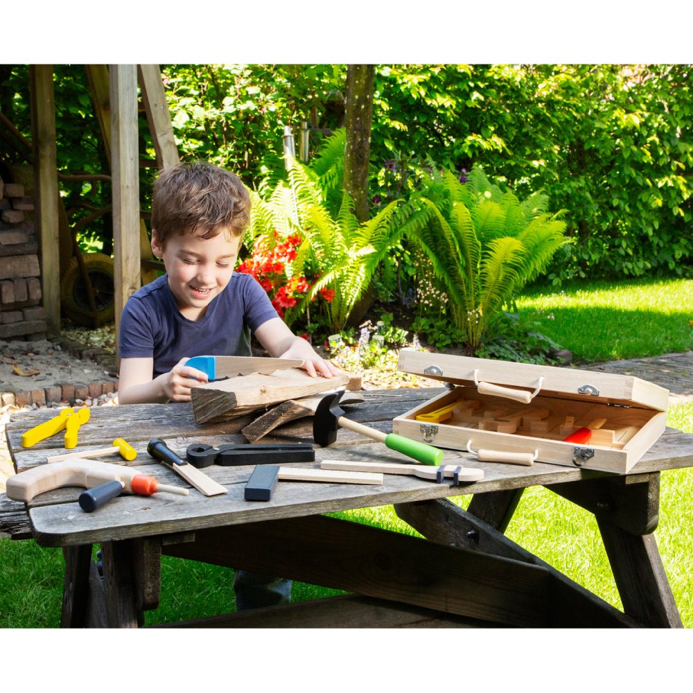 Coffret à outils en bois - 12 pièces – Image 5