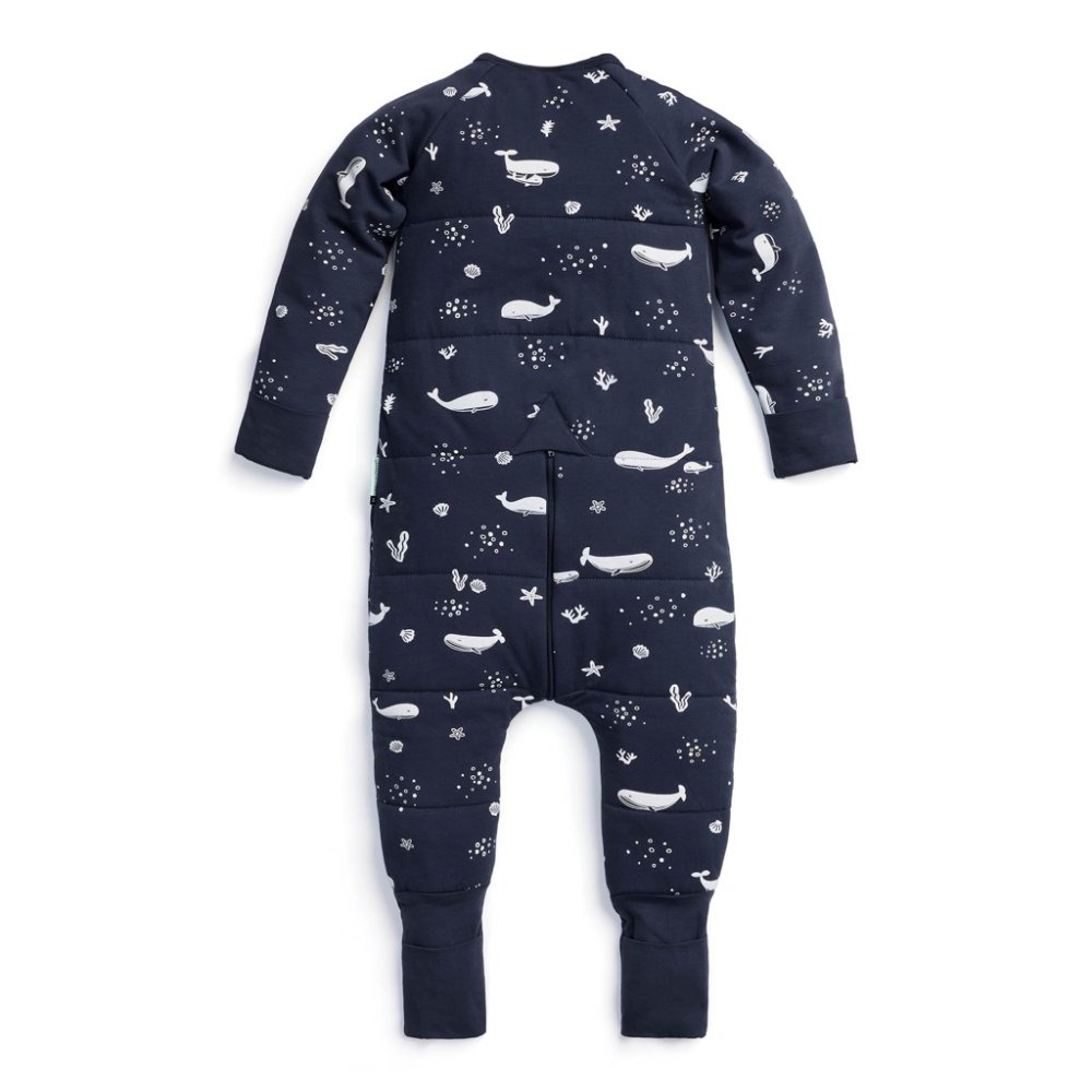 ERGOPOUCH Kombinezon do spania z bawełny organicznej Onesie Whale 2-3 lata, 2,5 tog - obrazek 3