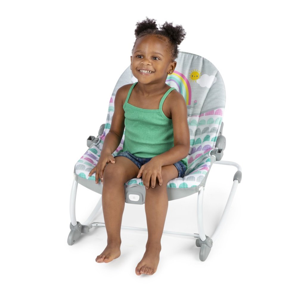 BRIGHT STARTS Dondolo Vibrante Rosy Rainbow™ 0m+ fino a 18 kg - immagine 5