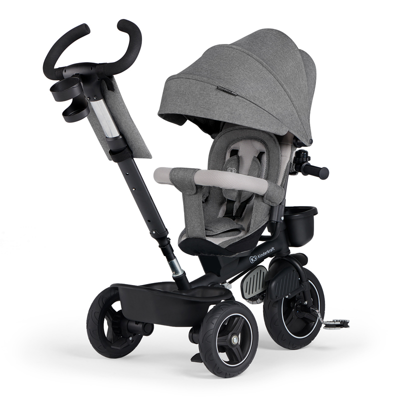 KINDERKRAFT SELECT Triciclo Spinstep Grey, Premium - immagine 3