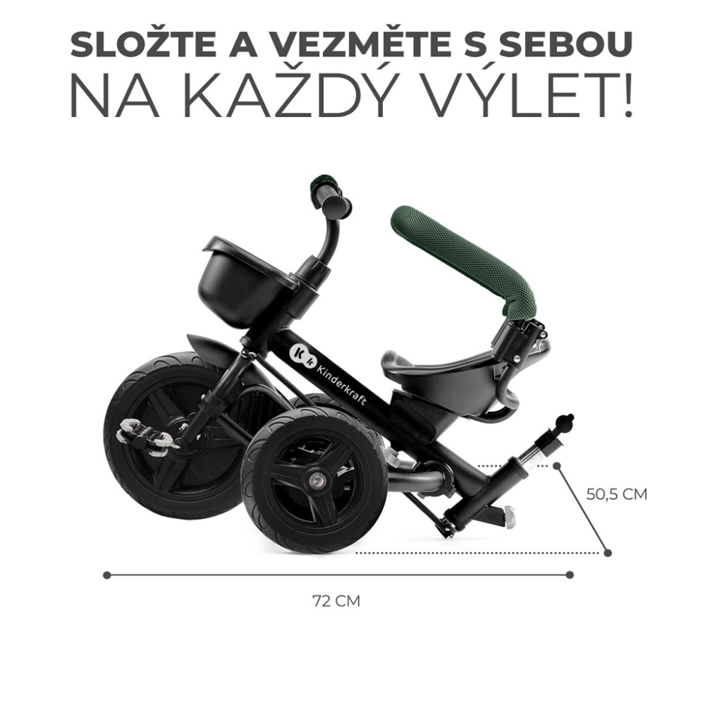 KINDERKRAFT Triciclo Aveo Mystic Green - immagine 5