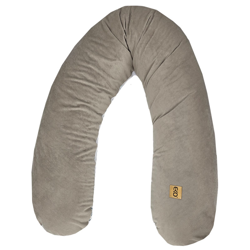 Cuscino da allattamento EKO Velvet Lion beige 180 cm - immagine 6