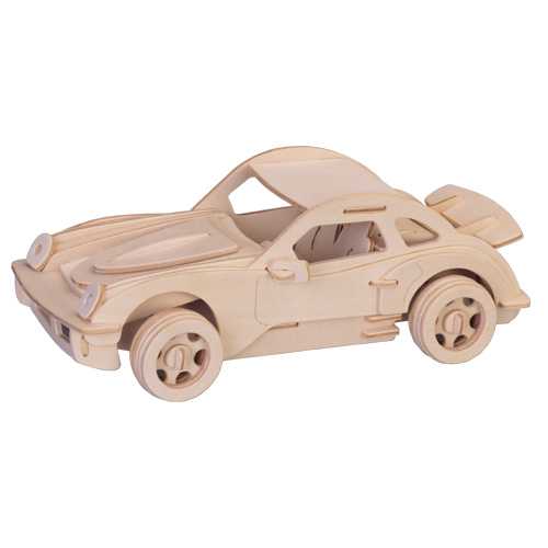Woodcraft Puzzle 3D in legno Porsche piccolo