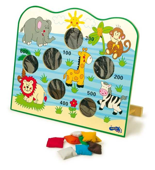 small foot Juego de lanzamiento de madera África