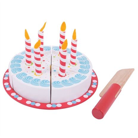 Bigjigs Toys Gâteau d'anniversaire à découper